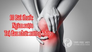 Ngâm rượu trị đau nhức xương khớp