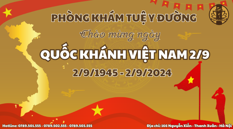 Phòng khám Tuệ Y Đường chào mừng ngày quốc khánh Việt Nam 2/9