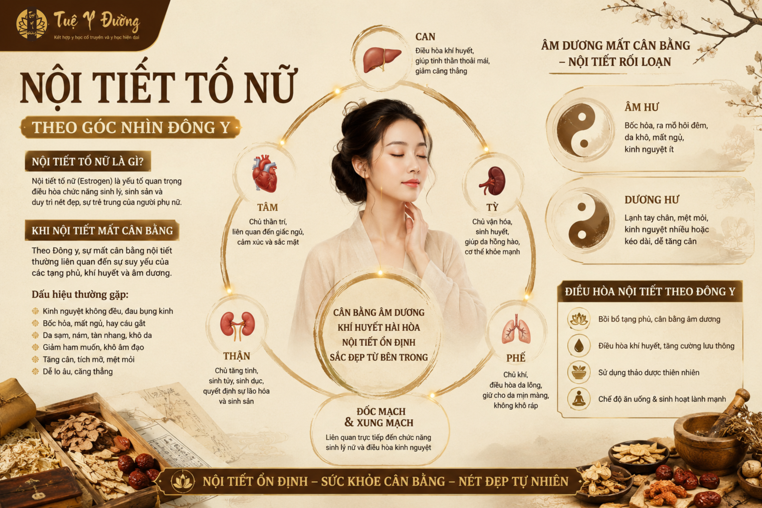 Nội tiết tố nữ theo góc nhìn của Y Học Cổ Truyền